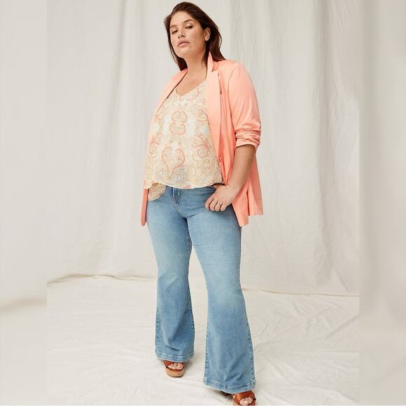 Lane Bryant Modern Swing Double-Layer Chiffon Tank Sz.14 NWT - Picture 3 of 8